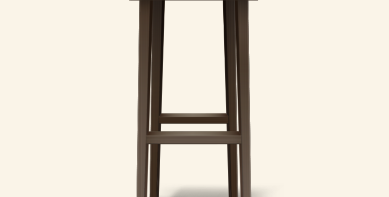 Wooden stool 